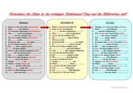 In der deutschen sprache unterscheidet man zwischen folgenden zeitformen: Kostenlose Arbeitsblatter Von Daf Lehrer Fur Daf Lehrer X15920