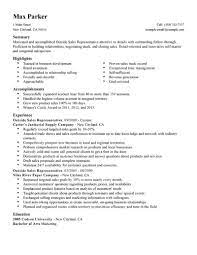 Outside sales representative job description example. Resume Medical Representative Sablon