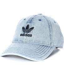 Shop Adidas To Find The Trefoil Baseball Hat Featuring A Light Denim Construction Slightly Curved Bill And Com Baseball Hats Adidas Trefoil Outfits With Hats