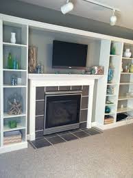 Faux Built In Billy Bookcase Ikea Hack Ikea Fireplace Fireplace Built Ins Bookshelves Built In