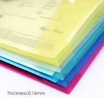 Good Quality Transparent Color PP Buckled File Pocket