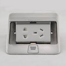 Schneider Plugs In A Five Hole Power Switch Floor Socket 10a Aluminum Glossy Floor Socket