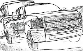 Though these trucks are large, sometimes they may be difficult to spot by smaller vehicles on long drives, or by drivers suffering from road fatigue. Chevy Silverado Coloring Pages