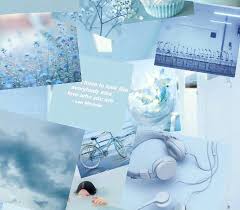 One of the ways i like to customize my macbook is to change the desktop wallpaper. Blue Aesthetic Wallpaper Collage