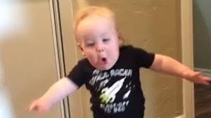 Share the best gifs now. Watch A Baby Get Terrified Over His Grandpas Screaming Roar Youtube