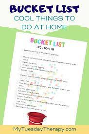 Bucket Lists For Kids Fun At Home And Outdoors Boredom Busters For Kids Fun Things To Do At Home Things To Do At Home