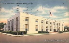 U S Post Office West Palm Beach Florida West Palm Beach West Palm Beach Vintage