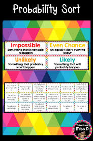 Probability Sort Probability Probability Activities Alphabet Preschool