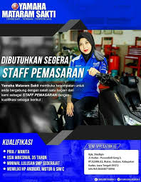 Blora demak grobogan jawa tengah jepara kudus pati purwodadi rembang salatiga seluruh lowongan kerja mt danru di pr sukun group. Lowongan Kerja Pt Yamaha Mataram Sakti Marketing Undaan Kudus Loker Swasta