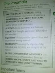 Make A Colourful Chart Of The Preamble Of The Indian