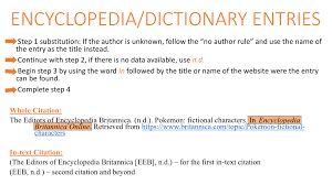 Apa (american psychological association) style is most commonly used to cite sources within for example, a parenthetical citation for an edition of a dictionary would be: Electronic Apa For Kendall College Libguides At Kendall College