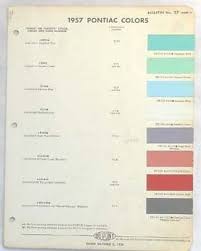 1958 Cadillac Dupont Color Paint Chip Chart All Models