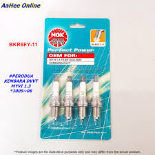 Kabel rosak atau koyak boleh menyekat voltan pada sistem penyalaan atau membiarkannya keluar, meninggalkan kebuk pembakaran dengan. Ngk Bkr6ey 11 Spark Plug Perodua Kembara Dvvt Myvi 1 3 2005 Shopee Malaysia