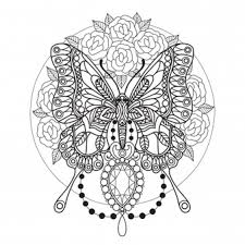 Inspire yourself with timeless artistic styles such as art deco or art nouveau. Premium Vector Butterfly And Diamonds Coloring Page For Adults