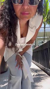 Zara White Vest with Black Belt Outfit 2025