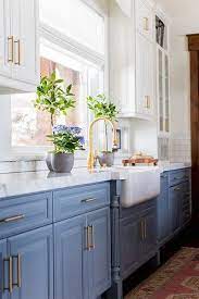 Black subway tile stylishly coordinates with the dark blue kitchen cabinets. Blue Kitchens Beautiful Blue Kitchen Cabinet Ideas I Love Jane At Home Kitchen Cabinet Design Kitchen Inspirations Kitchen Remodel