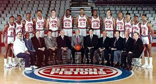 Pistons Team Photo Detroit Pistons Classic Photos Of 1988 89 Detroit Pistons Detroit Pistons Bad Boys Detroit