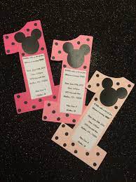 Hang a 1st birthday minnie mouse letter banner kit near the birthday smash cake table or gift. Red Minnie Mouse Invitations 1st Birthday Novocom Top
