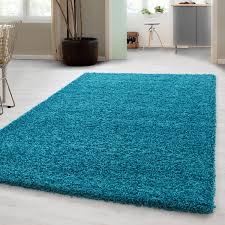 Teppich hochflor shaggy teppiche langflor uni farben wohnzimmer pflegeleicht. Rugs Hochflor Langflor Wohnzimmer Shaggy Teppich Florhohe 3cm Grau Weiss Turkis Home Furniture Diy Sheengenie Com