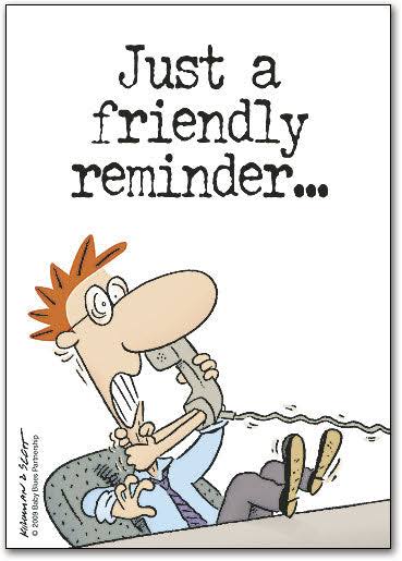 Just a Friendly Reminder Postcard – Smart Practice Australia