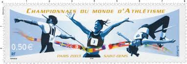 Les championnats du monde d'athlétisme 2019 sont la 17ème édition de cette épreuve. Timbre Championnats Du Monde D Athletisme Paris 2003 Saint Denis Wikitimbres