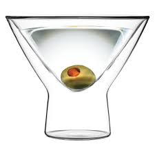 Luigi Bormioli Duos 8 Oz Martini Glass Glass Set Martini Glass Glass