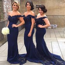 Royal Blue Long Bridesmaid Dresses For Wedding Mermaid Off The Shoulder Applique Lace Cheap Backless M Off Shoulder Bridesmaid Dress Prom Dresses Blue