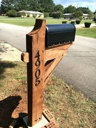 Post is treated with a water proof and uv protective sealant. Diy Mailbox Post Designs And Ideas The Homestud
