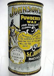 Antique Advertising Tin For S C Johnsons Powdered Dance Floor Wax Vintage Tins Vintage Laundry Tin