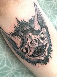 Bat Face Tattoo By Le Guyt Le Sanctuaire Nantes France Bats Tattoo Design Bat Tattoo Tattoos
