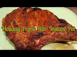 Place the prime rib onto the trivet and put the lid on your instant pot. Holiday Prime Rib Roast Instant Pot Youtube