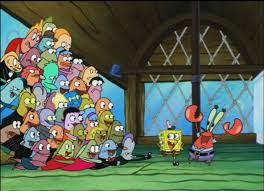 Haha Mr Krabs Knows How To Create Customer Loyalty Mr Krabs Talking To Squidward Oh No Way See I Ve Learned That You C Squidward Haha Mario Characters