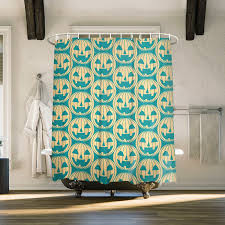 48 X 72 Inch Bath Stall Size Fabric Shower Curtainhalloween Pumpkin Jack O Lanternteal Green Bath Curt Halloween Shower Curtain Curtains Printed Shower Curtain