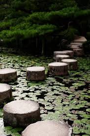 Heian Stepping Stones Poster By Skye Hohmann In 2021 Japanese Garden Zen Garden Stepping Stones