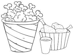 Crispy Fried Chicken Coloring Page Chicken Coloring Chicken Coloring Pages Fried Chicken