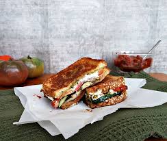 The best vegetarian panini recipes on yummly | italian grilled cheese panini bites, goat cheese & roasted red pepper panini, vegetarian panini. Grilled Vegetable Sandwich With Tomato Jam Cherry On My Sundae Recipe Vegetarian Sandwich Recipes Vegetarian Sandwich Best Vegetarian Sandwiches