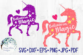 Download Believe In Magic Unicorn Girl Cut File Graphic By Wispywillowdesigns Creative Fabrica Yellowimages Mockups