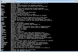 Output the rst part of les. List Of Windows 7 Command Prompt Commands