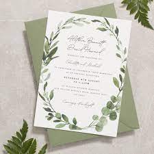 Sage Wedding Invitations Greenery Wreath Wedding Invite Etsy Wedding Invitations Greenery Wreath Wedding Sage Wedding