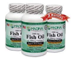 Halal Omega 3 Fish Oil With Fish Gelatin Vitamins 3 Pack Madina Vitamins Want To Know More Click On The Image Fish Oil Vitamins Halal Supplements