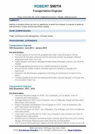 Summarize your education and work experience. Transportation Engineer Resume Samples Qwikresume