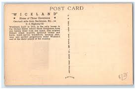 c1960s Adam Mantle In Front Parlor At Wickland Scene Bardstown Kentucky  Postcard