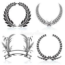 Black And White Wreath Graphic Laurel Wreaths Pattern Design Vector Illustration File Sponsored Pattern Wreaths Laurel Design Wreath Tattoo Laurel Wreath Laurel Wreath Tattoo