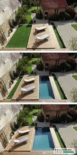 Rolling Deck Terrasse Mobile De Piscine Et De Spa Un Produit Unique Dans Son Hinterhofideen Kleiner Garten Landschaftsbau Garten Landschaftsbau