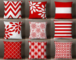 Throw Pillow Covers Red And White Pillow Covers Floral Pillow Covers Red White Decor Decorative Pillo Pillows Decorative Diy Diy Pillows Red Decorative Pillows