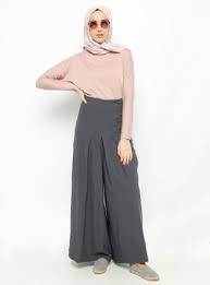 Muslim Shalwar Models Modanisa Com Women Pants Casual Culottes Skirt Pants For Women