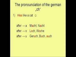 How To Pronounce The German Ch From My Free German Language Course How To Pronounce German Language Course Learn German