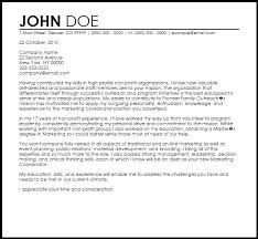Free Non Profit Cover Letter Templates Resume Now