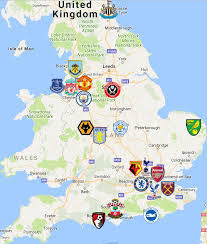2019 Premier League Map Premier League Teams Premier League Logo Premier League Soccer