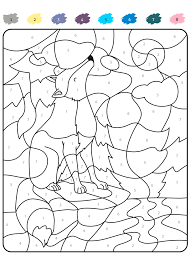 1000 x 1000 svg pixel. Kleuren Op Nummer Dieren Tijd Met Kinderen